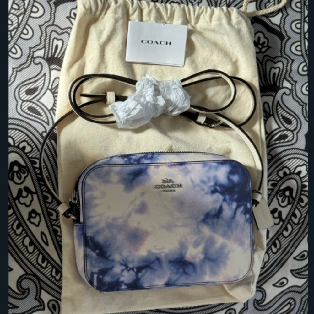 Coach Blue Tie-Dye Crossbody Bag - Picture 3 of 16